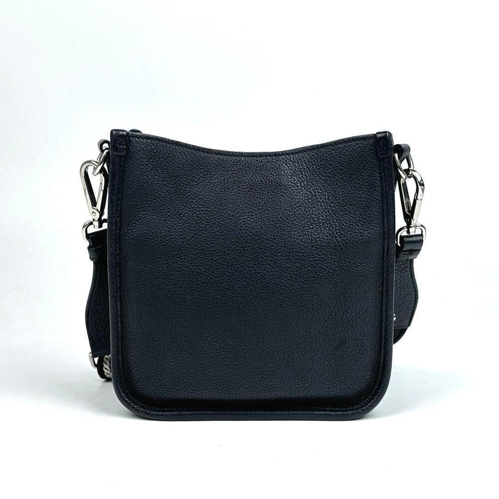 PRADA Vitello Daino Soft Leather Shoulder Bag Black Crossbody Triangle - Picture 6 of 10